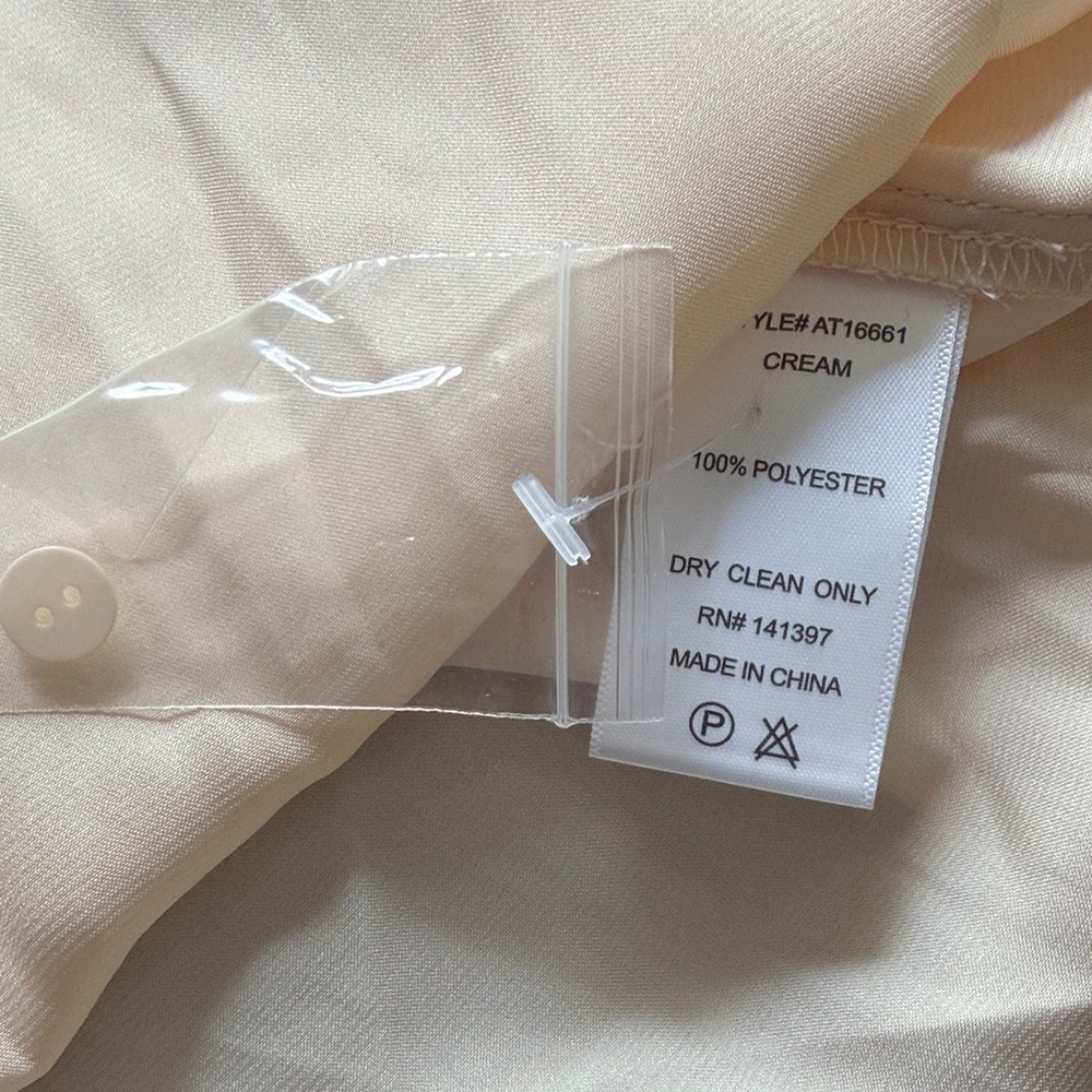 ASTR Cream Long Sleeve Button-Up Shirt - Picture 3 of 3